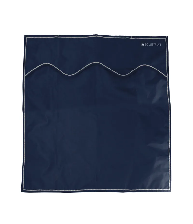 Hy Equestrian Stable Drape - Navy/Grey